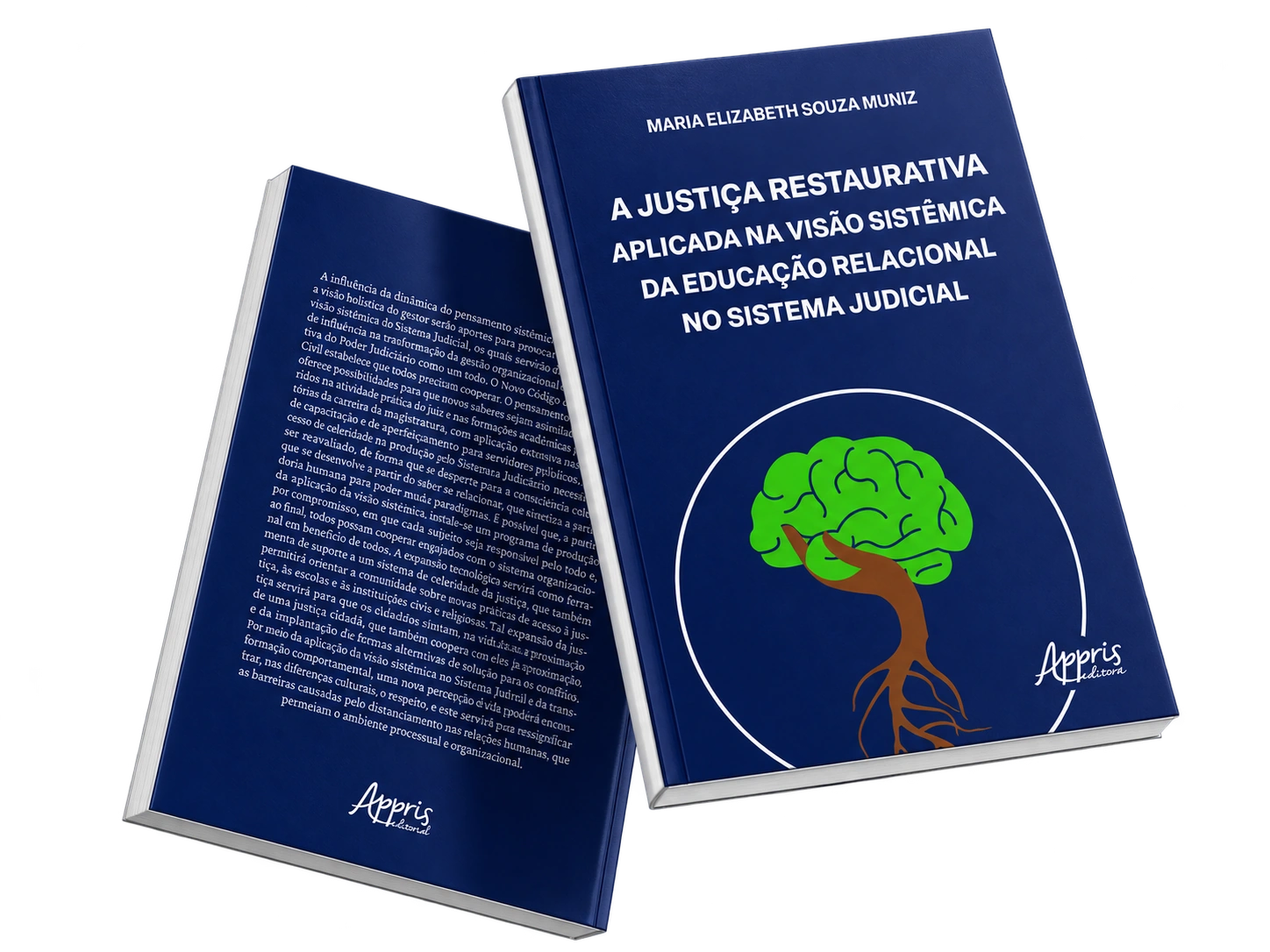 Mockup da obra de Beth Muniz mostrando a capa e a contracapa em perspectiva